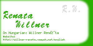 renata willner business card